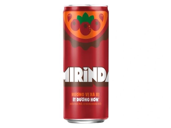 Mirinda xá xị 320ml sleek lon
