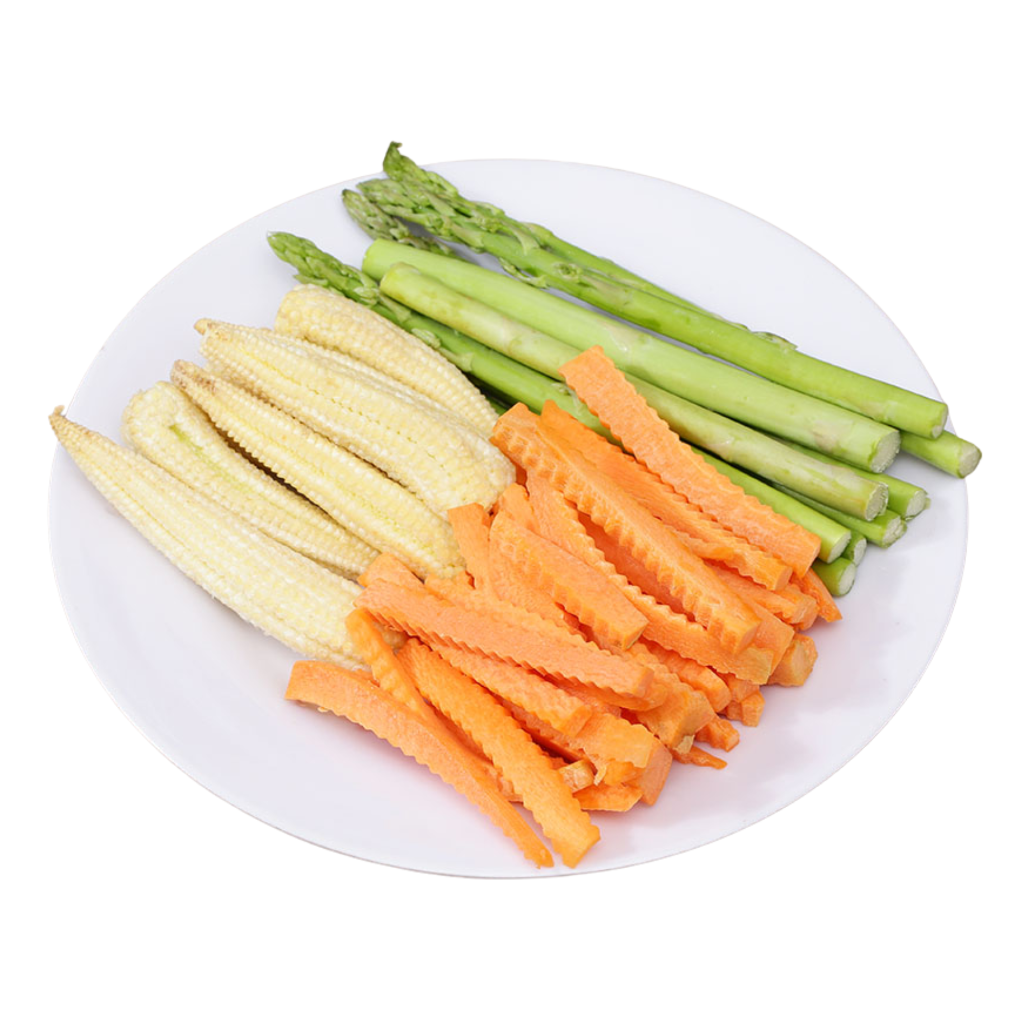 Rau Hỗn Hợp 300g (Măng Tây - Cà Rốt - Bắp Non)