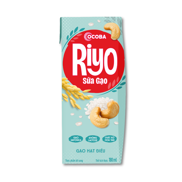 Sữa gạo hạt điều Riyo 180mlx4