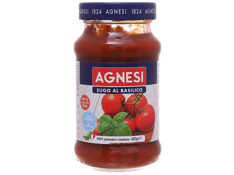 Sốt Cà Chua Húng Quế Basilico Agnesi 400g