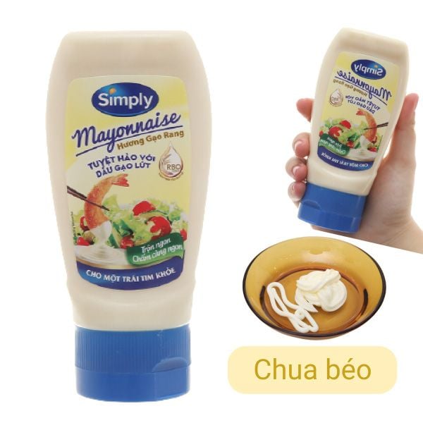 Mayonnaise Simply Hương Gạo Rang 230g
