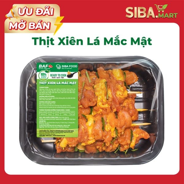 Thịt Xiên Lá Mắc Mật