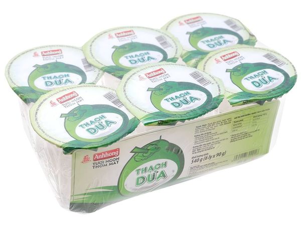 Thạch dừa nhỏ ah 90gr lốc 6