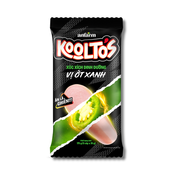 Xúc xích DD Vị Ớt xanh Kooltos 85g x 1cây
