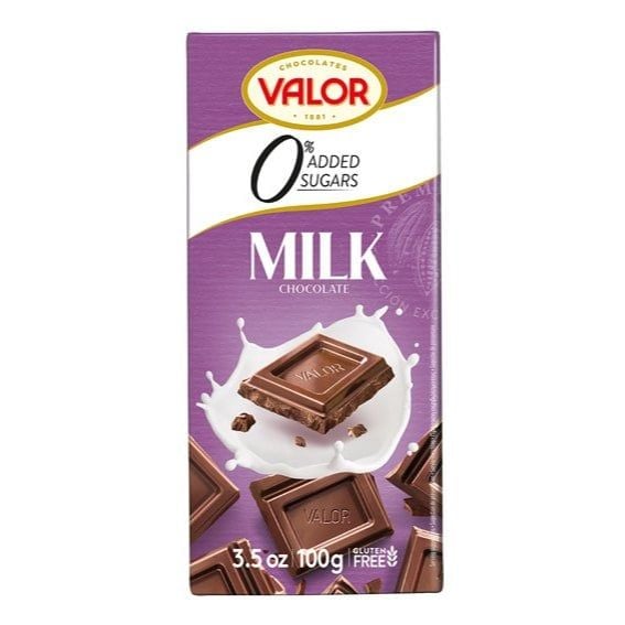 Sôcôla sữa không thêm đường Valor 100g