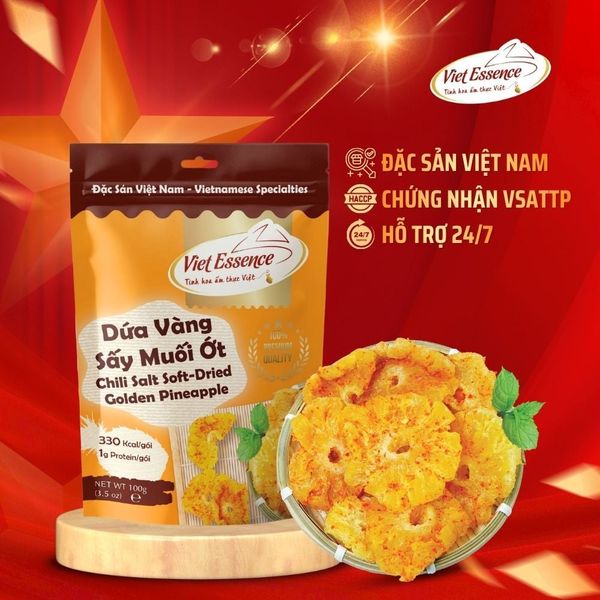 Dứa Vàng Đ.Loan Muối Ớt VietEssence 100g