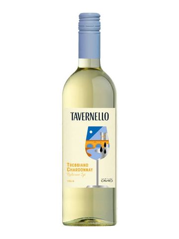 Rượu vang trắng Tavernello Trebbiano Chardonnay Rubicone 750ml