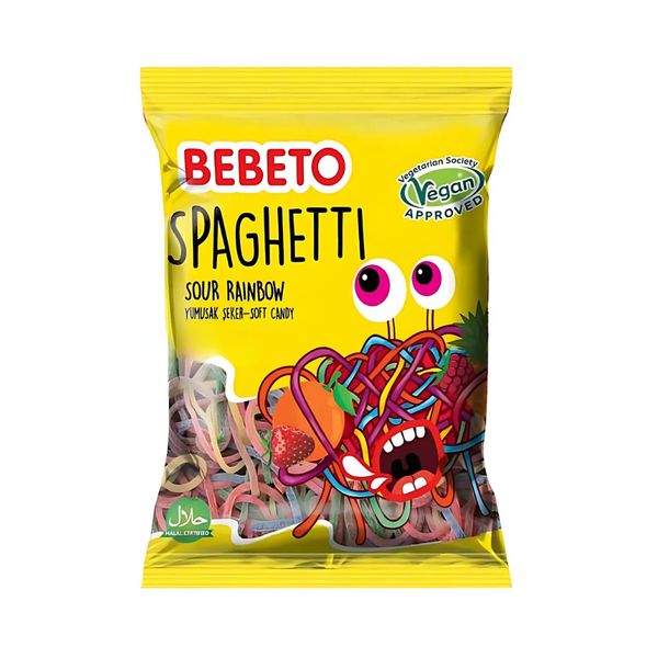 Kẹo Dẻo Hình Mì Spagetti Rainbow 80g