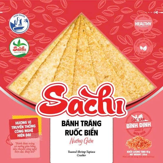 Bánh tráng nướng giòn ruốc biển Sachi 40g
