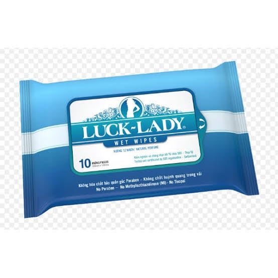 Khăn ướt Luck Lady 10 tờ hương tự nhiên