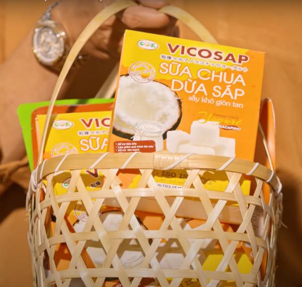 Sữa chua Dừa sáp sấy khô Vicosap 25g