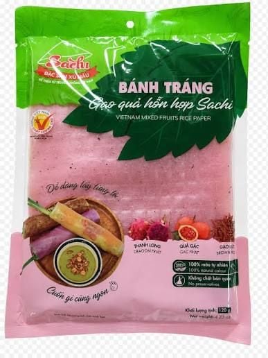 Bánh tráng gạo rau quả hỗn hợp Sachi 120g