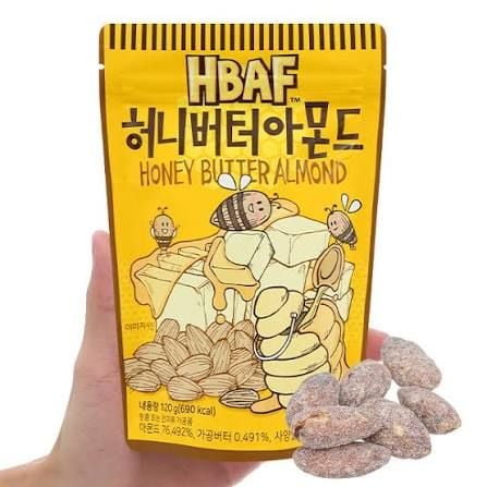 Hạt hạnh nhân tẩm bơ mật ong Hbaf 40g