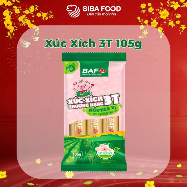 Xúc Xích Thượng Hạng 3T Nguyên Vị 105gr