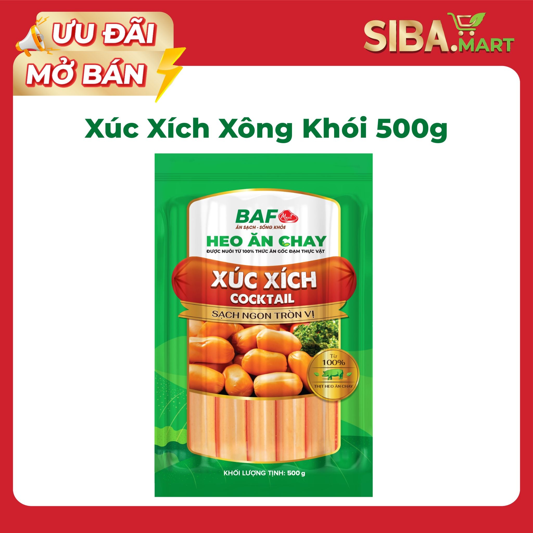 Xúc Xích BAF MEAT Cocktail 500g