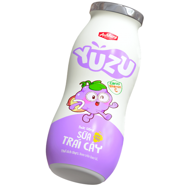 LỐC SỮA TRÁI CÂY YUZU HƯƠNG NHO 80ML