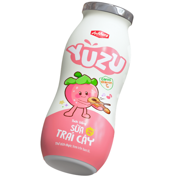 LỐC SỮA TRÁI CÂY YUZU HƯƠNG DÂU 80ML