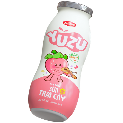 LỐC SỮA TRÁI CÂY YUZU HƯƠNG DÂU 80ML