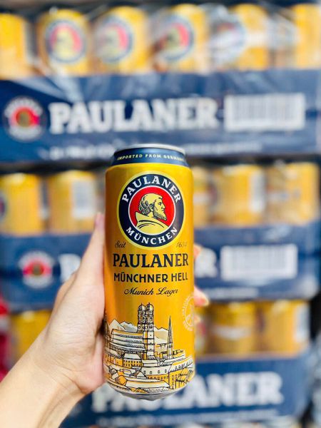 Bia Lon Paulaner Munchner Hell 500ml