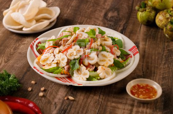  Gỏi Bắp Bò Măng Cụt (Theo Mùa) 