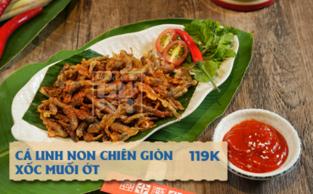  Cá Linh Non Chiên Giòn Xốc Muối Ớt 