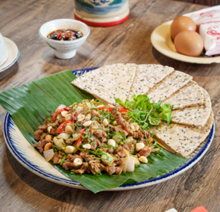  Bò Bằm Xào Lá Nghệ Xúc Bánh Đa 