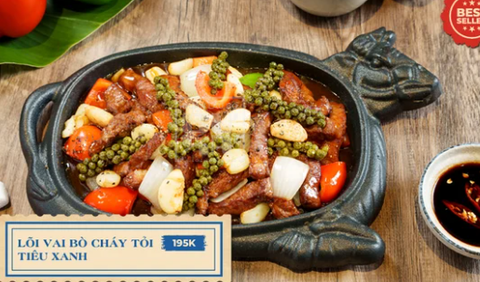  Lõi Vai Bò Cháy Tỏi Tiêu Xanh 