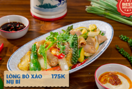  Lòng Bò Xào Nụ Bí 