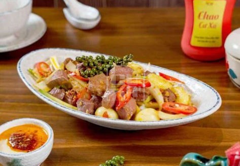  Lõi Lưỡi Bò Cháy Tỏi Tiêu Xanh 
