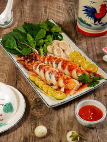  Mực Nhồi Sốt Tắc 