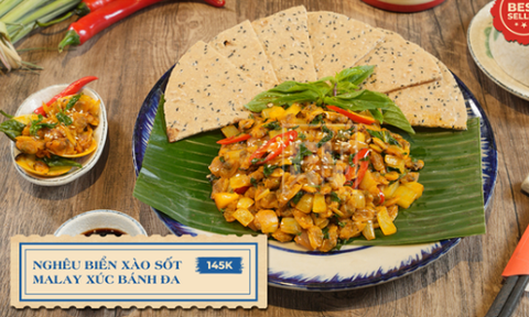 Nghêu Biển Xào Sốt Malay Xúc Bánh Đa 