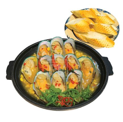  Vẹm Xanh Sốt Bơ Cay Chấm Bánh Mì 