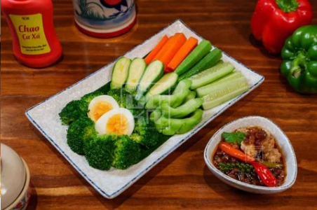  Rau Củ Hấp Chấm Kho Quẹt 