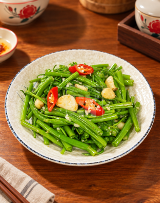  Rau Muống Xào Tỏi 