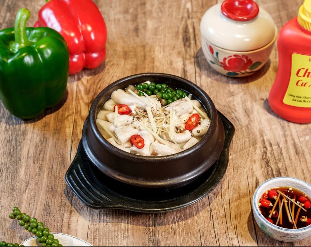  Tủy Bò Tươi Hấp Tiêu Xanh 