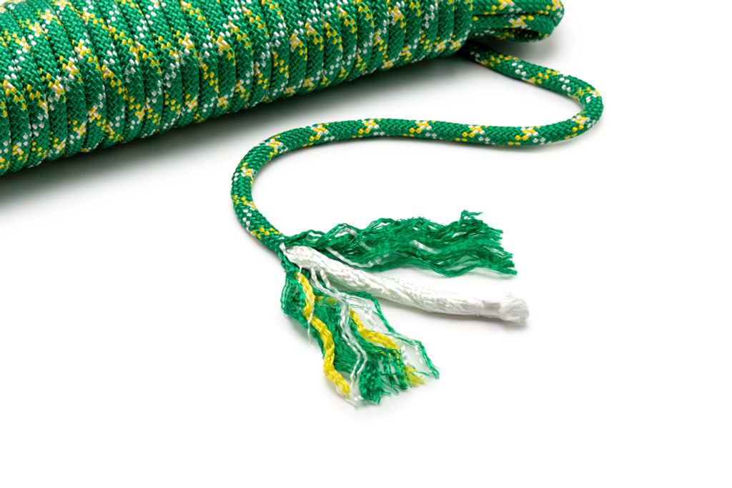 Dây Cường Lực Polyester 09.5MM L32 - Xanh Lá Line Trắng Vàng