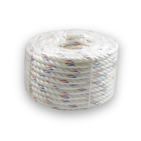  Dây Đa Dụng PP 12.0MM L4 - Trắng Line Xanh Dương Đỏ 