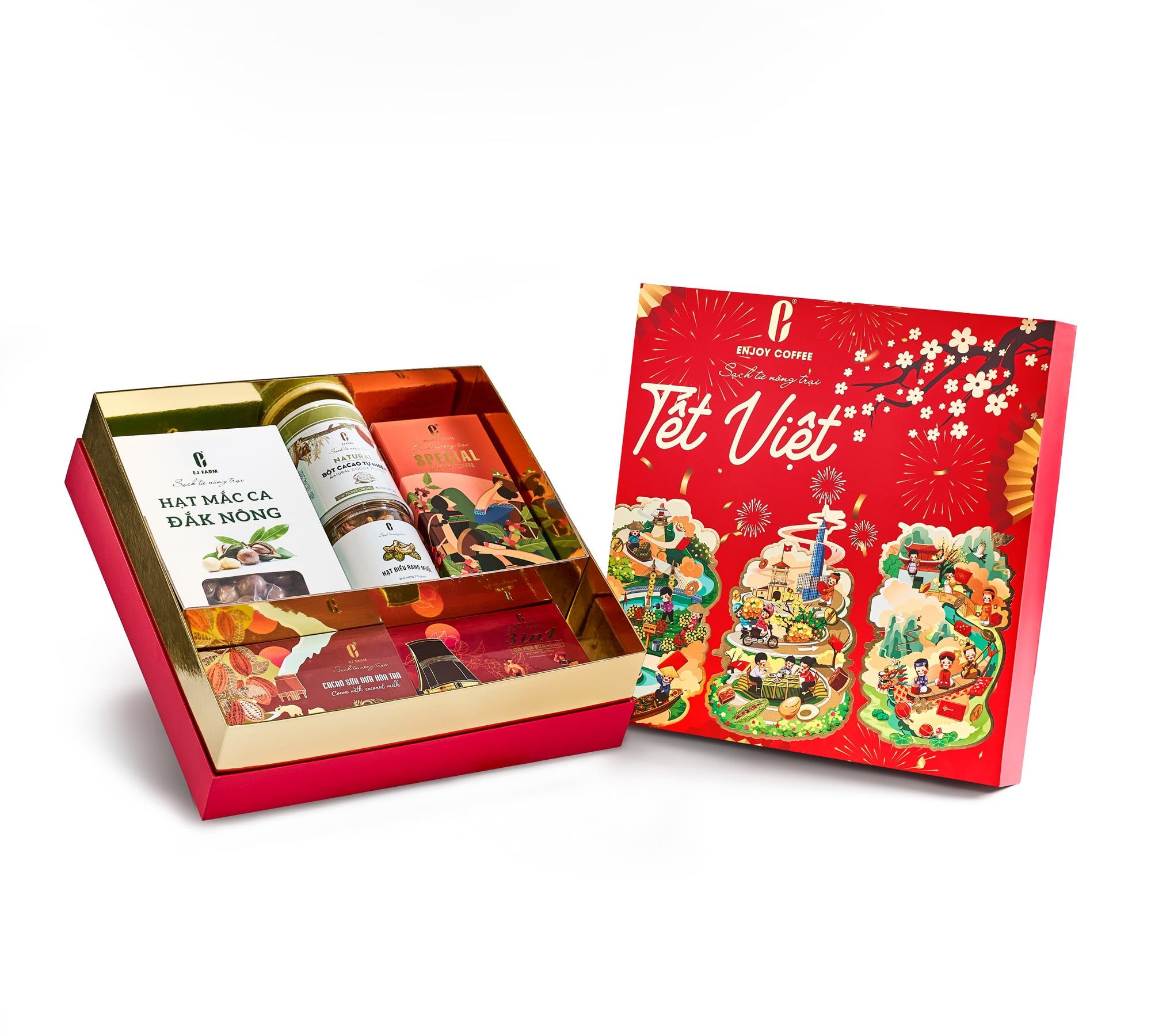 Hộp Quà Tết Enjoy Coffee - Tết Việt - Mã 940