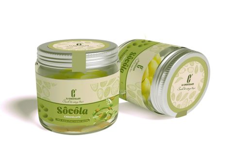  Socola trà xanh phủ hạnh nhân EJ Farm 