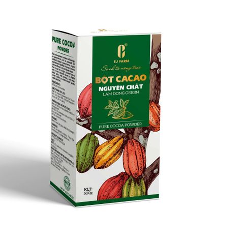  Bột cacao nguyên chất Lâm Đồng EJ Farm 500g 