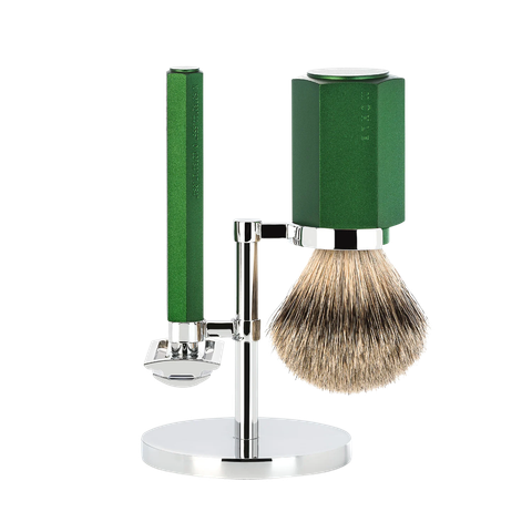 Bộ 3 Sản Phẩm Cạo Râu MÜHLE HEXAGON Shaving Set