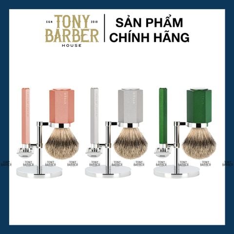 Bộ 3 Sản Phẩm Cạo Râu MÜHLE HEXAGON Shaving Set