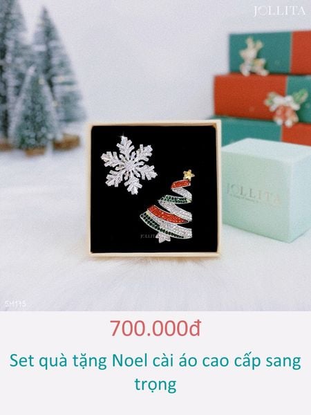  Set quà tặng Noel cài áo cao cấp sang trọng 175 