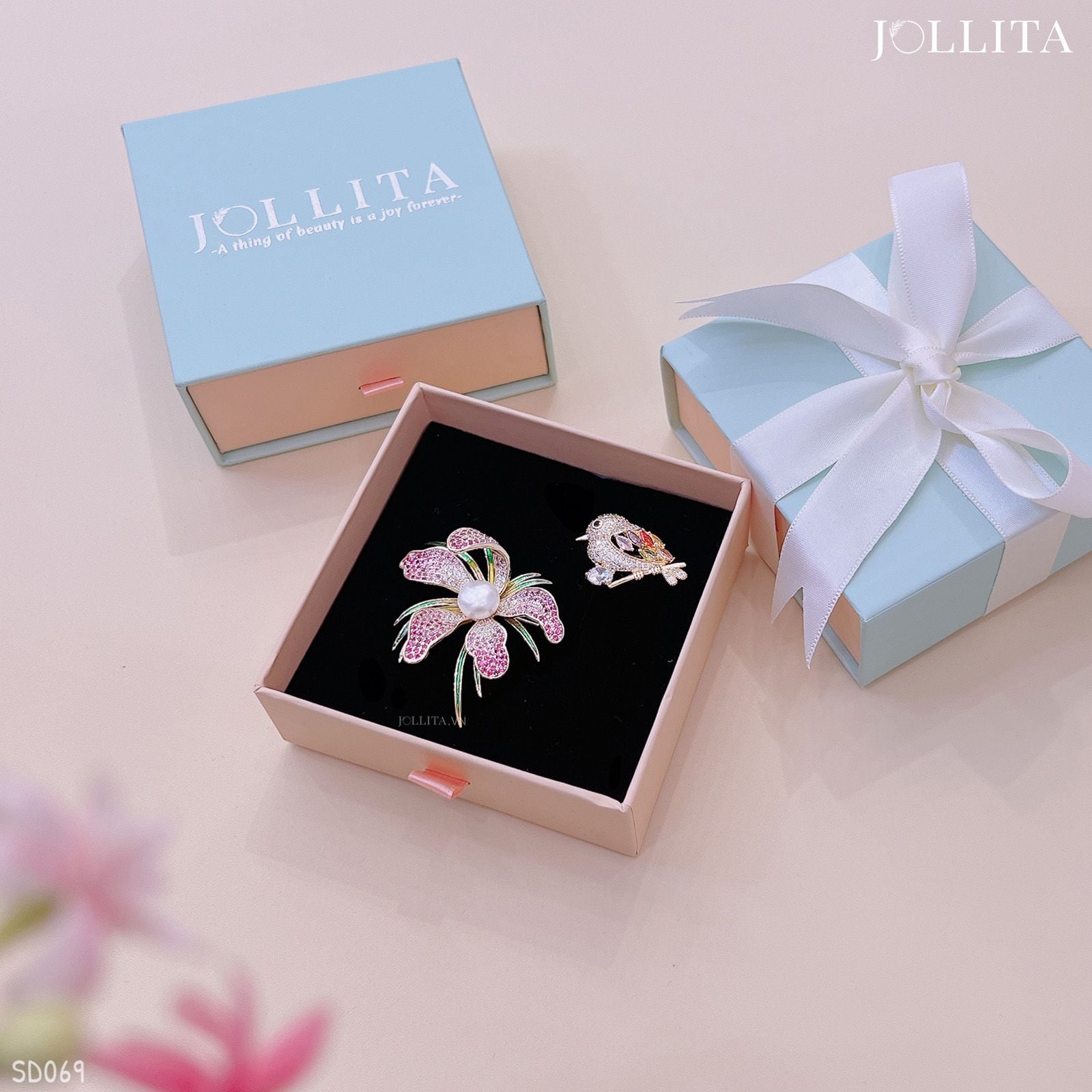  Set quà tặng 20/11 cài áo cao cấp sang trọng SD069 