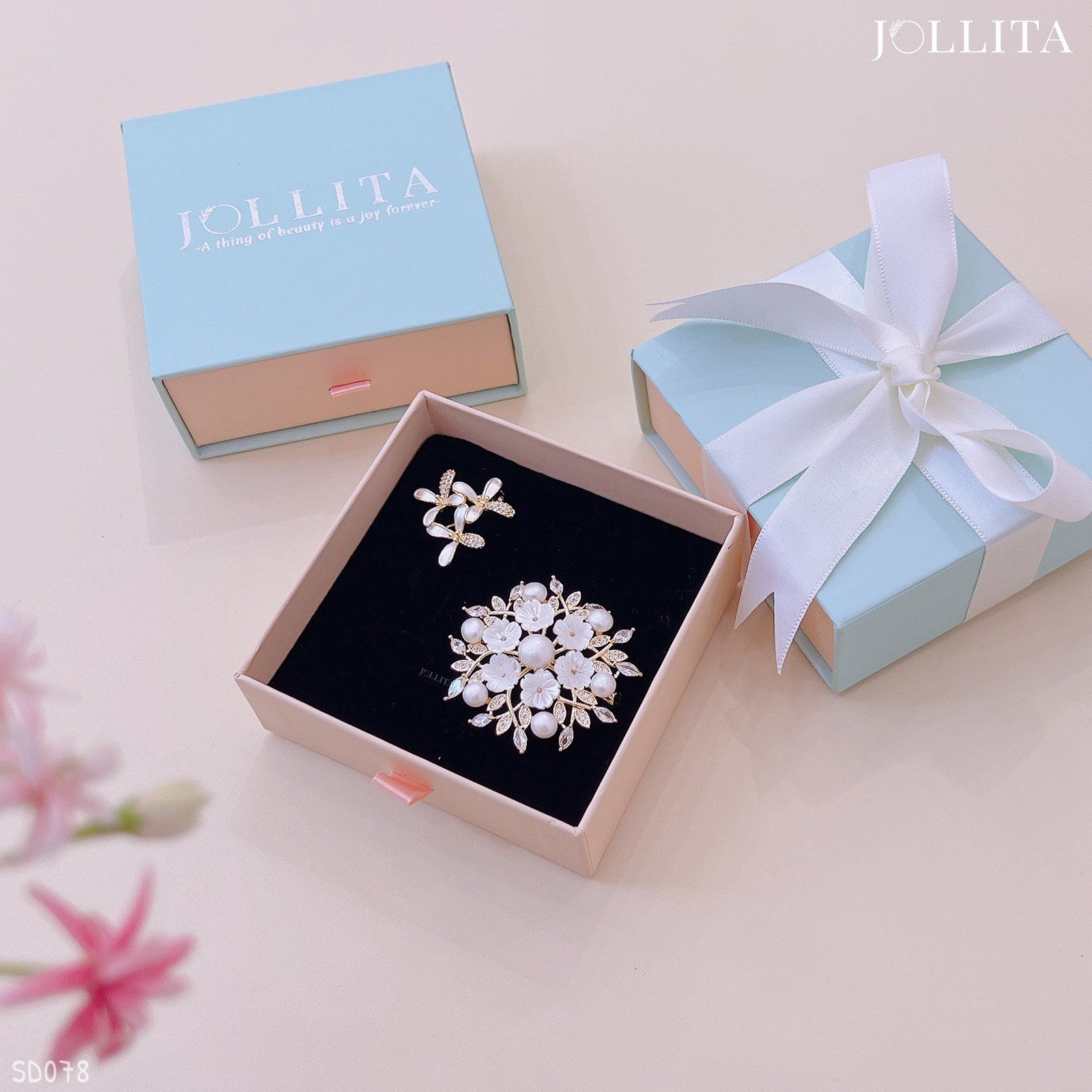  Set quà tặng 20/11 cài áo cao cấp sang trọng SD078 