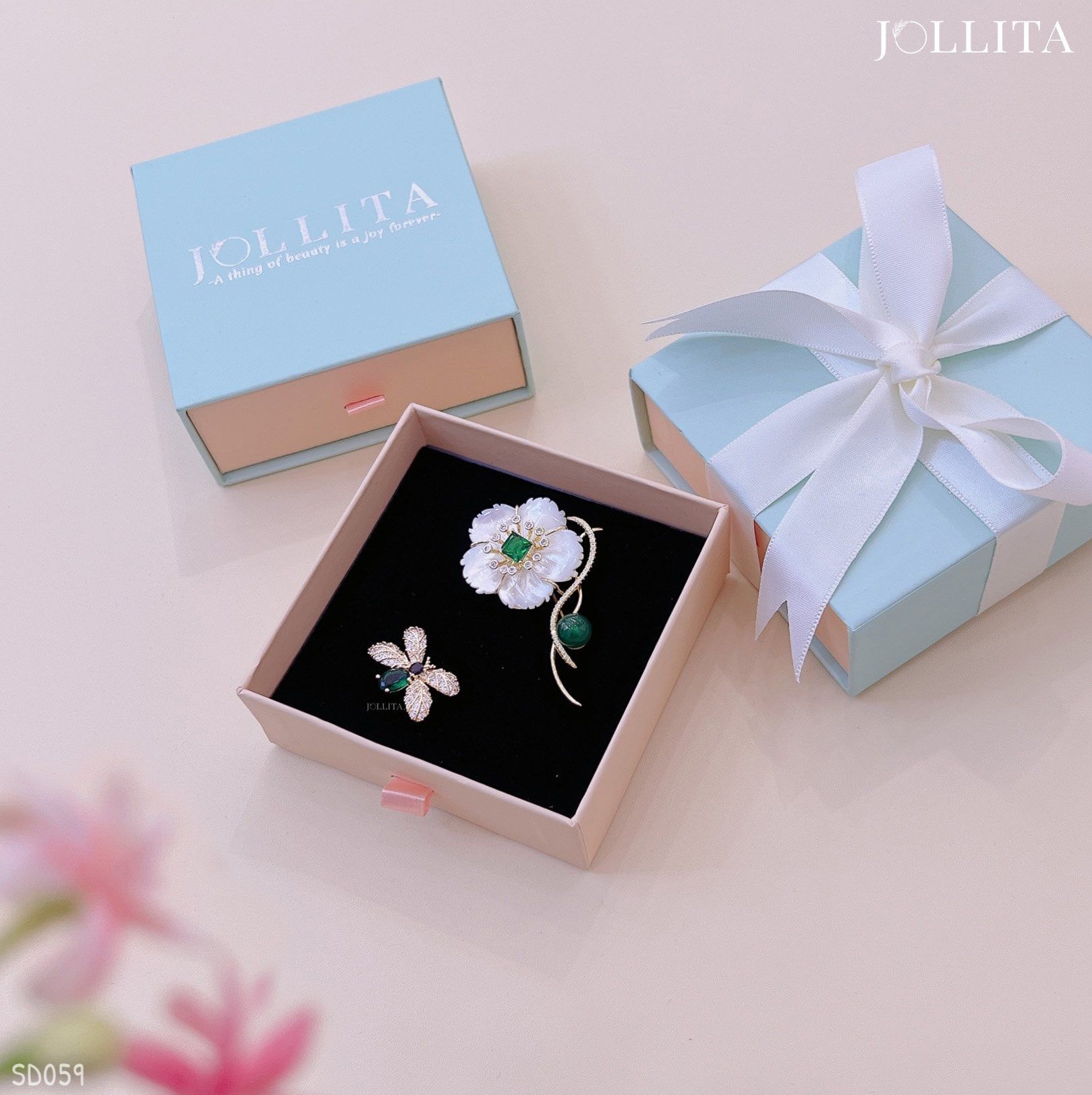  Set quà tặng 20/11 cài áo cao cấp sang trọng SD059 