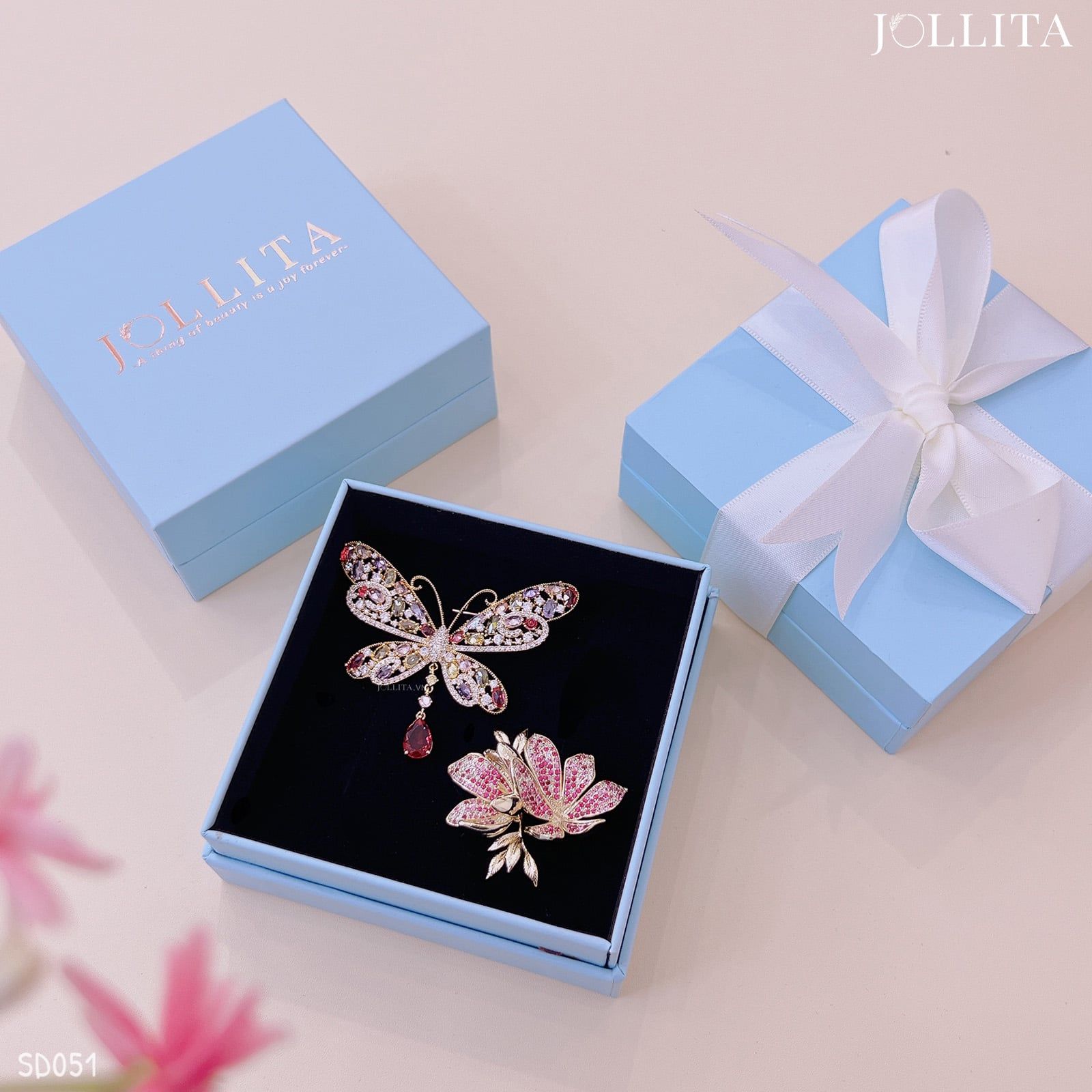  Set quà tặng 20/11 cài áo cao cấp sang trọng SD051 