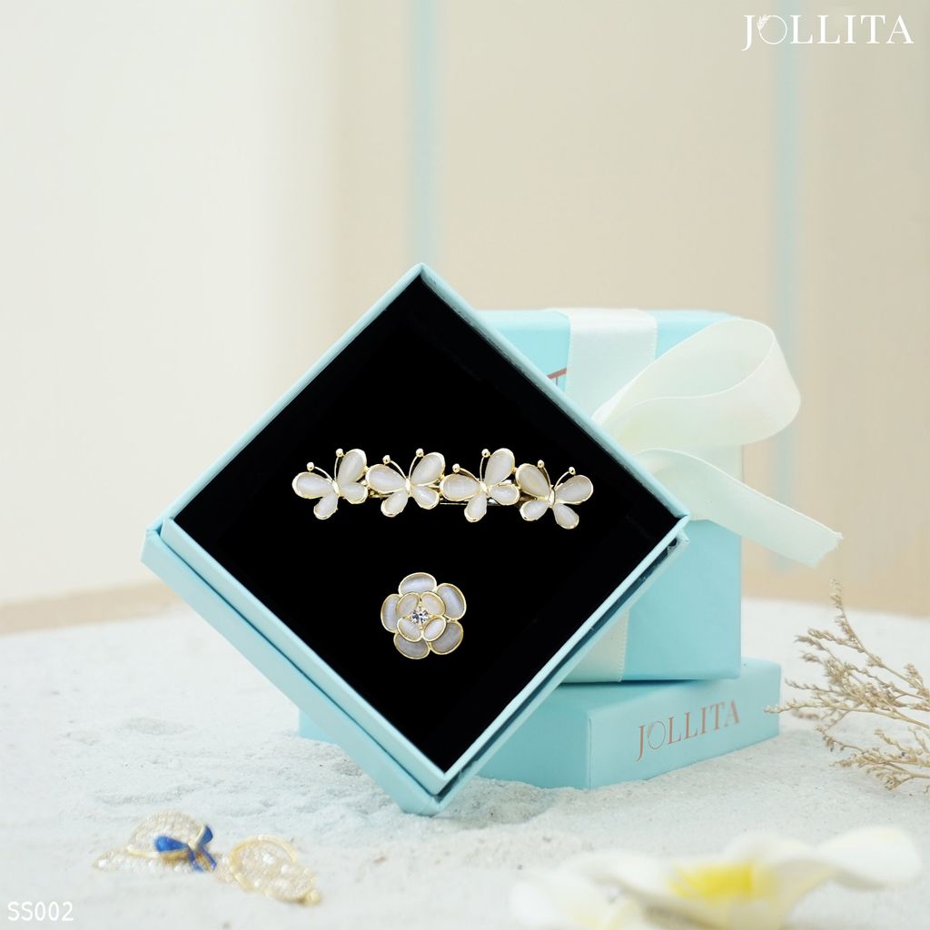  Set quà tặng 20/11 cài áo Kẹp tóc cao cấp sang trọng 