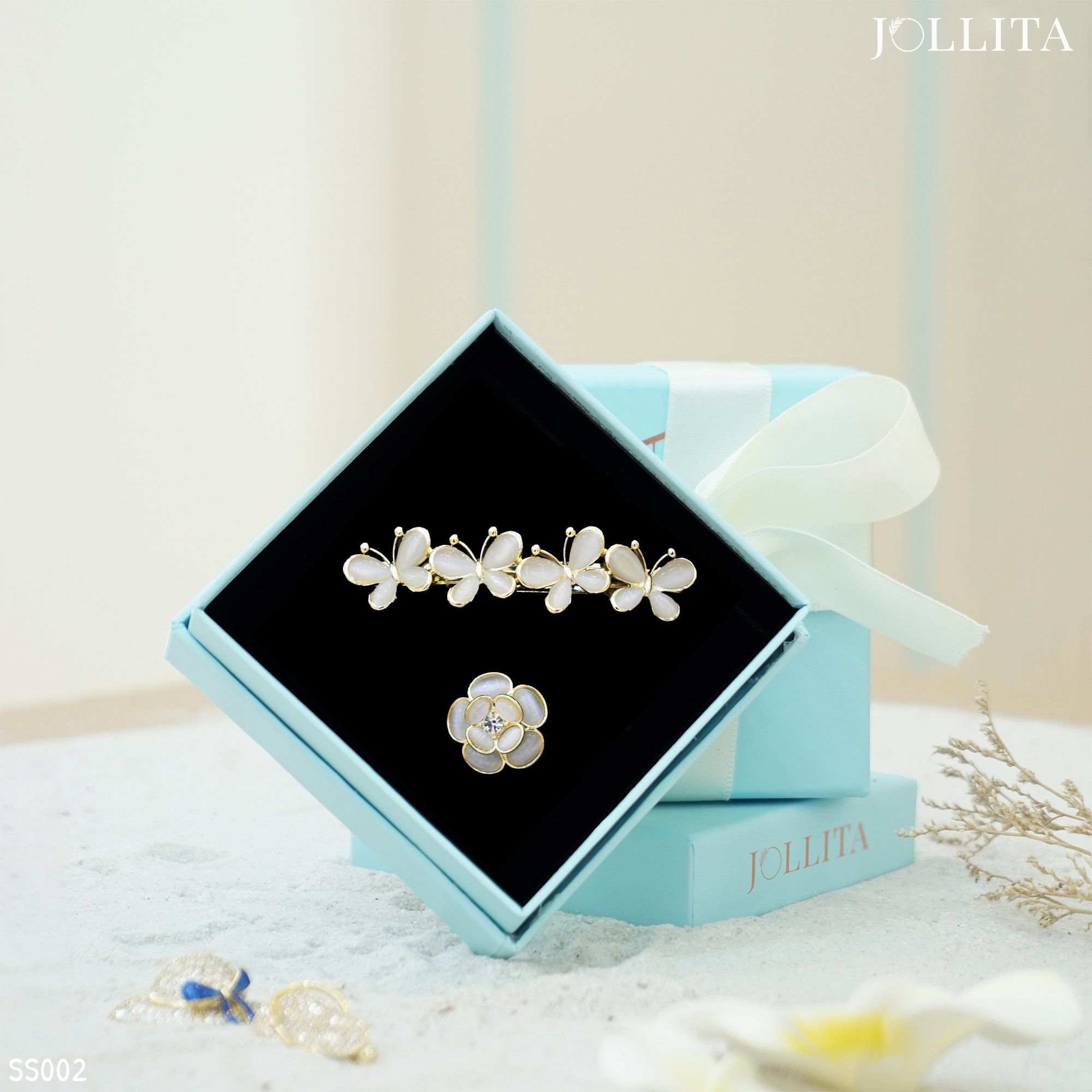  Set quà tặng 20/11 cài áo Kẹp tóc cao cấp sang trọng 