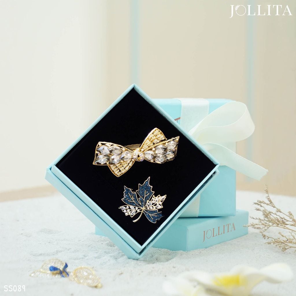  Set quà tặng 20/11 cài áo Kẹp tóc cao cấp sang trọng 